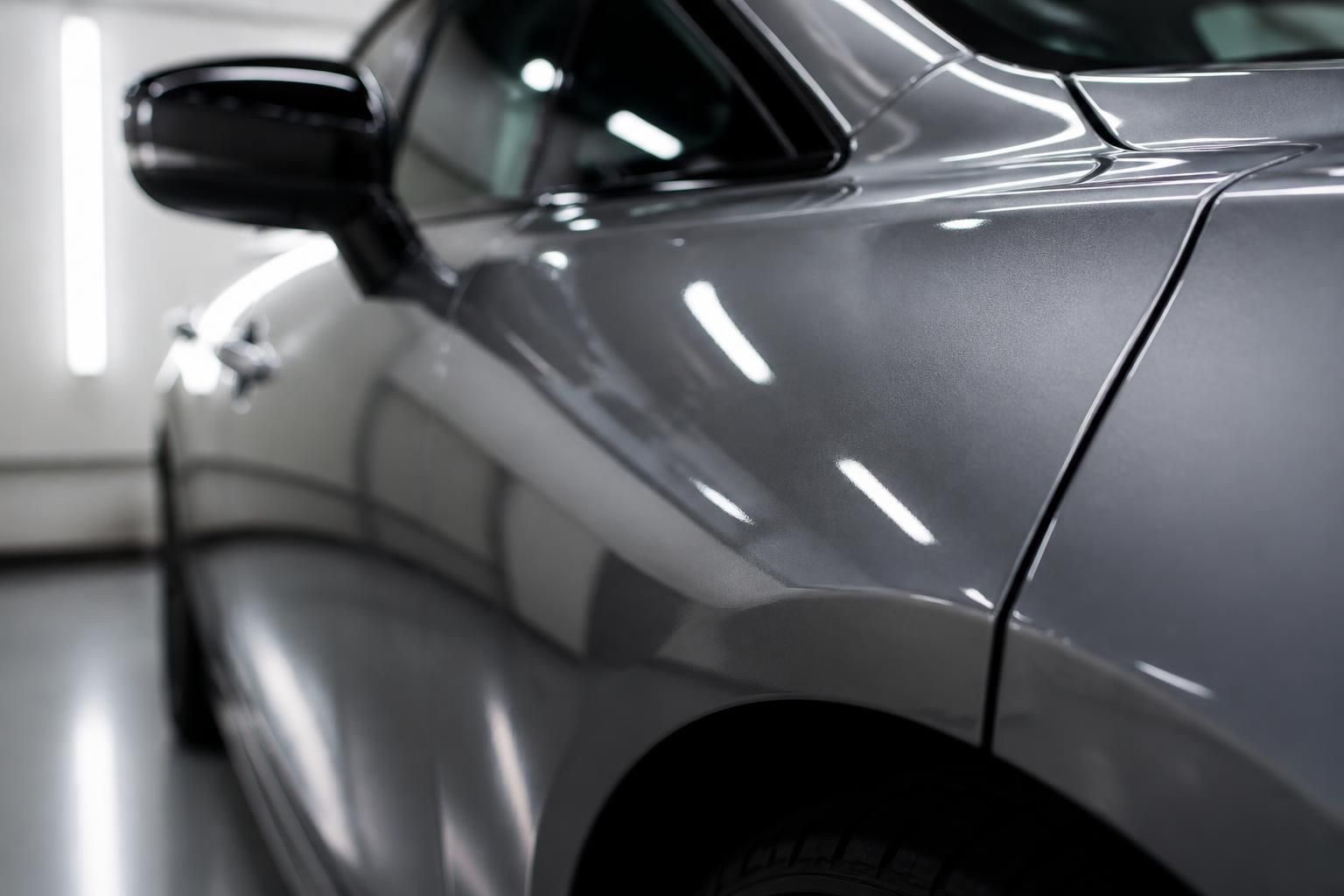 Flawless corrected car paint with crisp reflections and smooth finish.